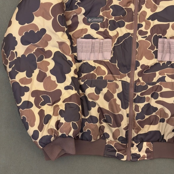 Vintage Columbia Sportswear Duck Camo Reversible Shotgun Bomber Jacket - Picture 3 of 12